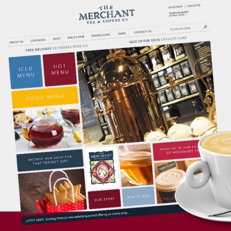 Mobile Responsive Web Design for The Merchant Tea and Coffee Company