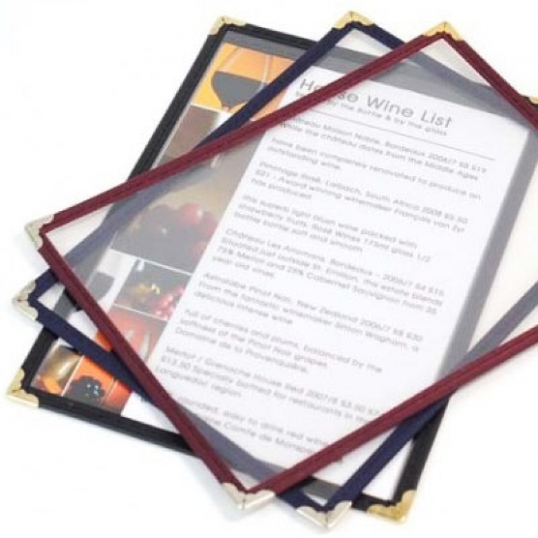 Framed Plastic Menu Covers - An Inexpensive, Quality Menu Cover For All…